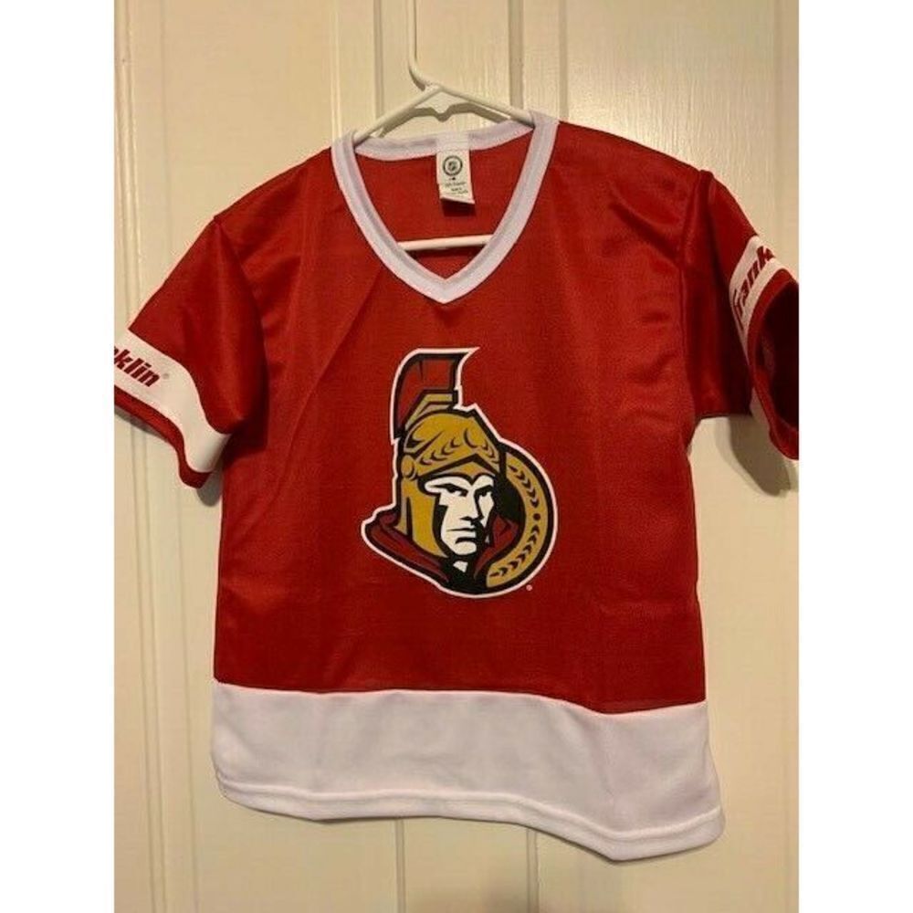 OTTAWA SENATORS SIZE YOUTH MEDIUM FRANKLIN JERSEY